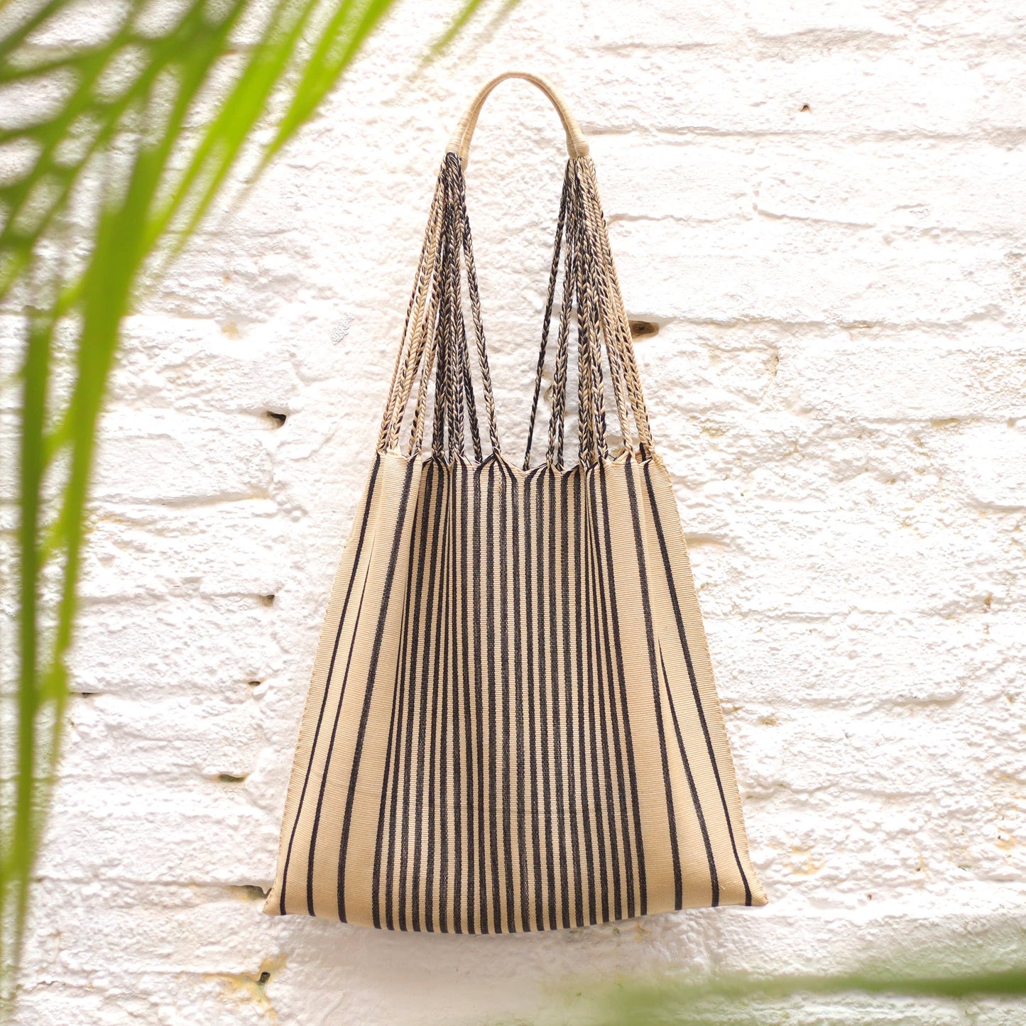 Las Rayas Totes - Hand Woven in Chiapas - Natural