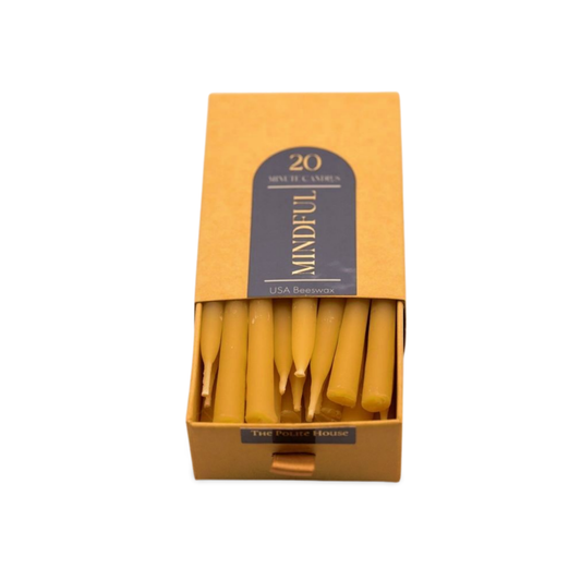 20-Minute Beeswax Candles: Refill Box, no holder