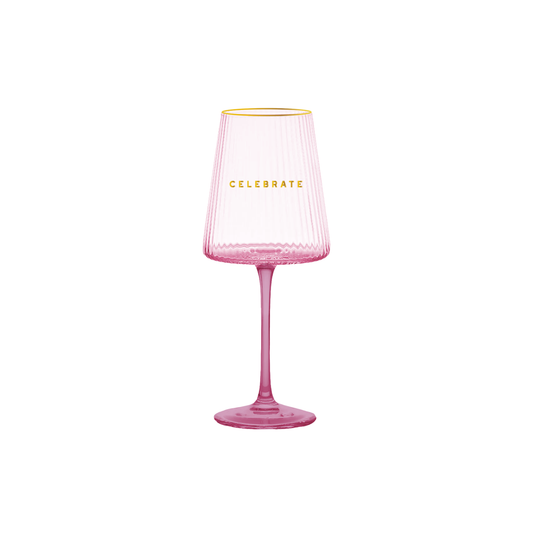 Celebrate Wine Glass