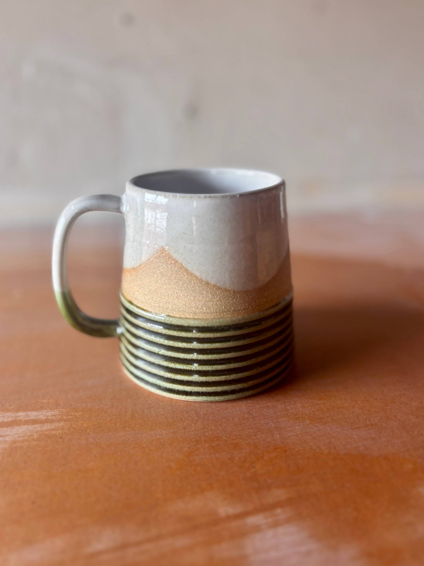 Earth Lines Mug - Handmade Ceramic