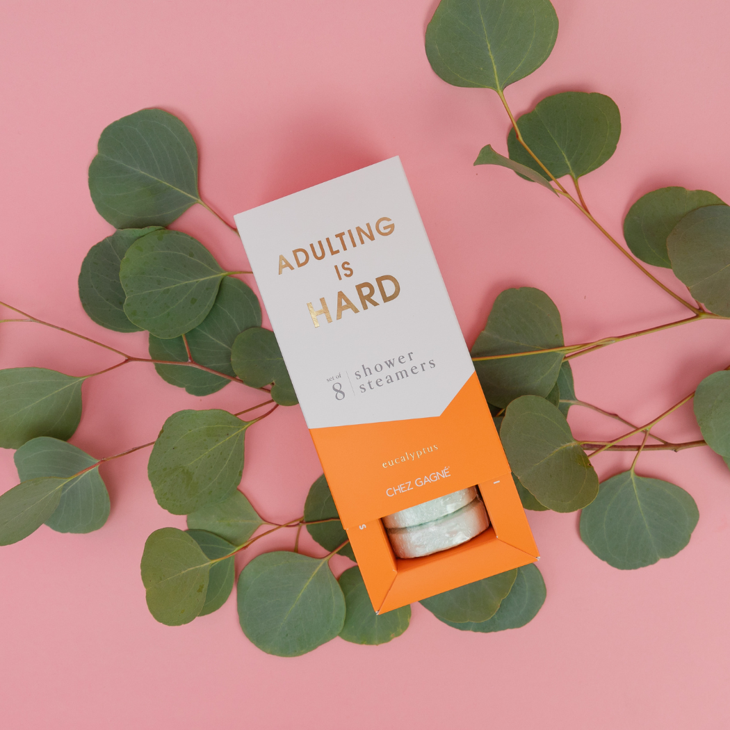 Adulting is Hard - Aromatherapy Shower Steamers - Eucalyptus - Set of 8