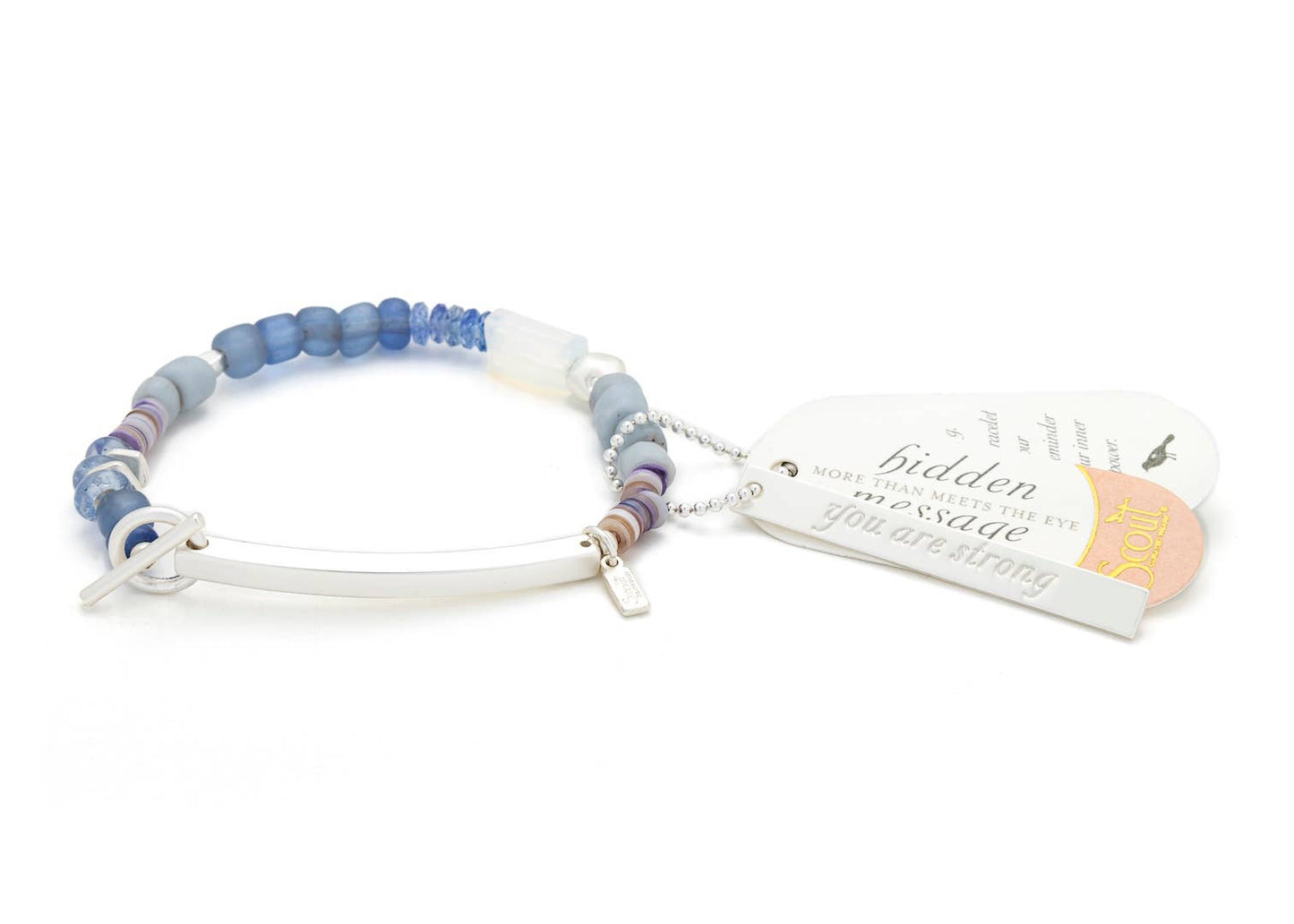 Hidden Message Bracelet - Strong/Opalite/Silver