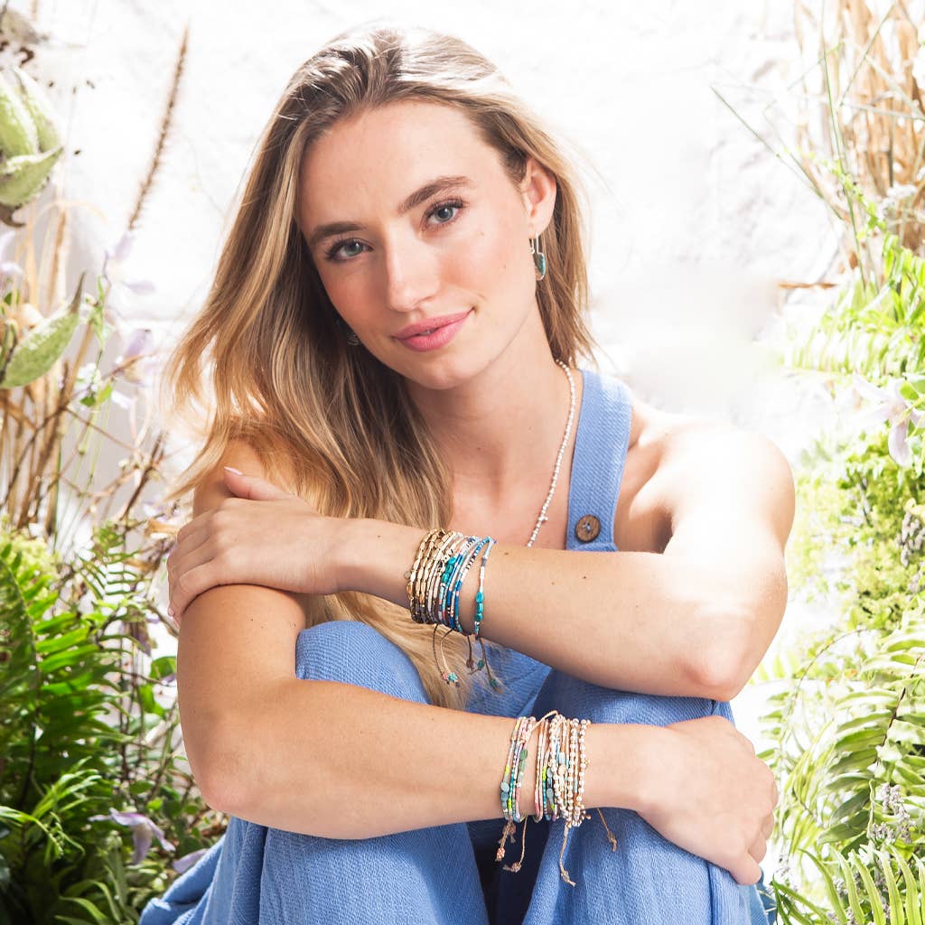 Mixed Media Bracelet - Protection/Amethyst/Silver