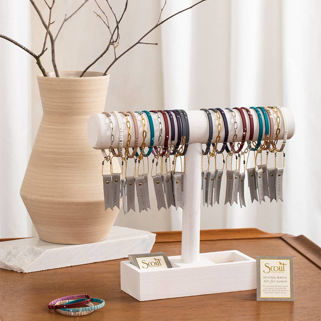 Good Karma Ombre Bracelet - Joy & Kindness Ivory/Silver