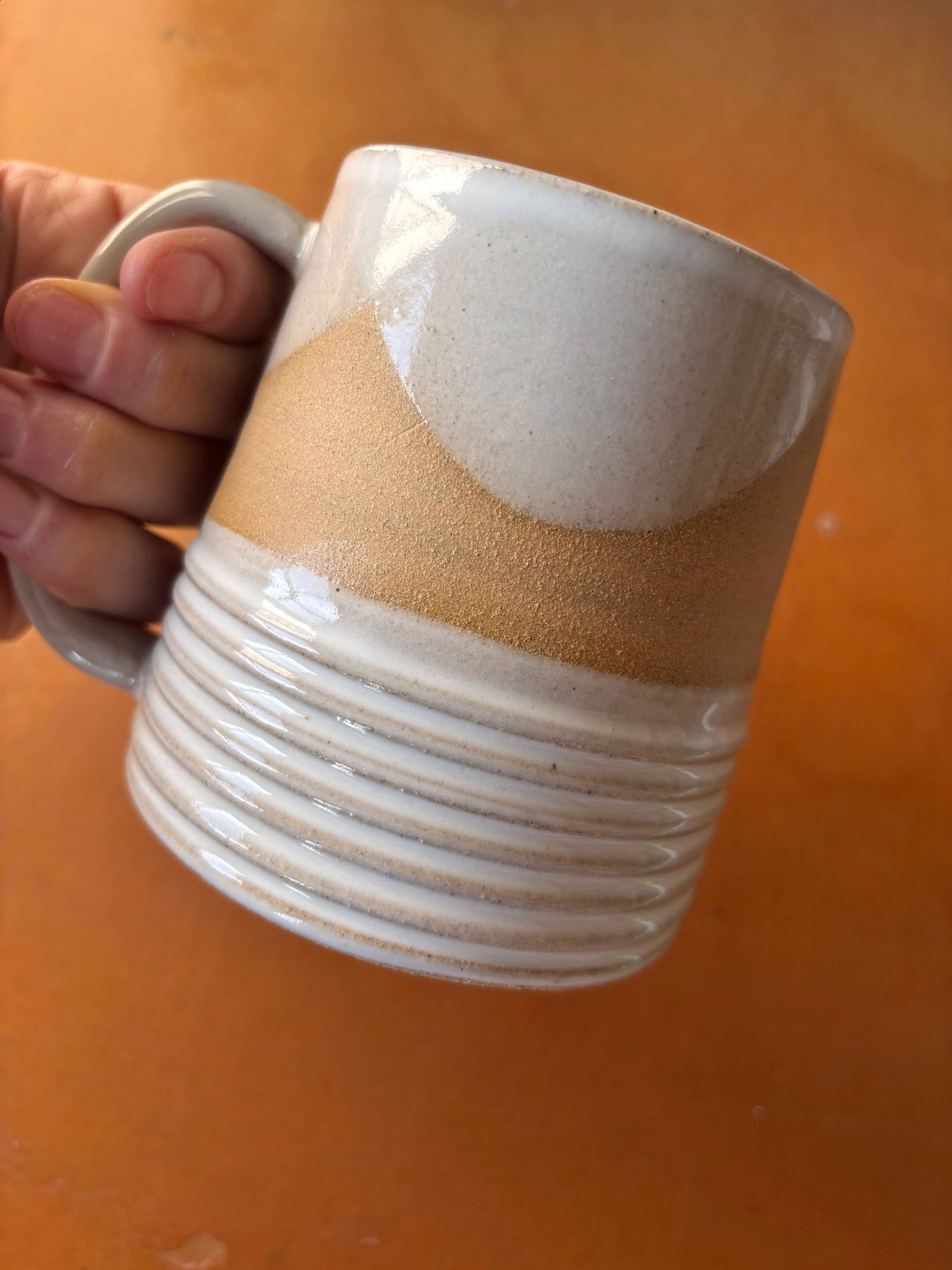 Earth Lines Mug - Handmade Ceramic
