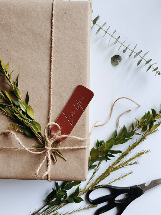 "Love You" Script Keychain