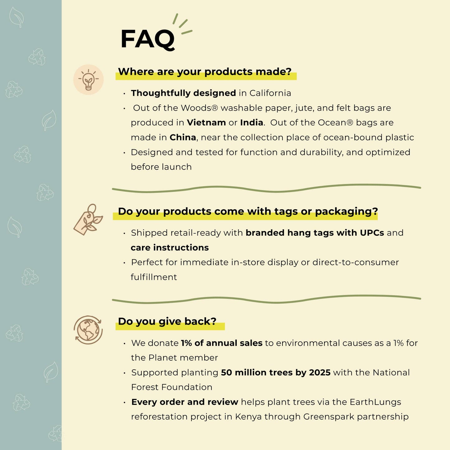 Pure Cord Shopper, Reusable Tote Bag