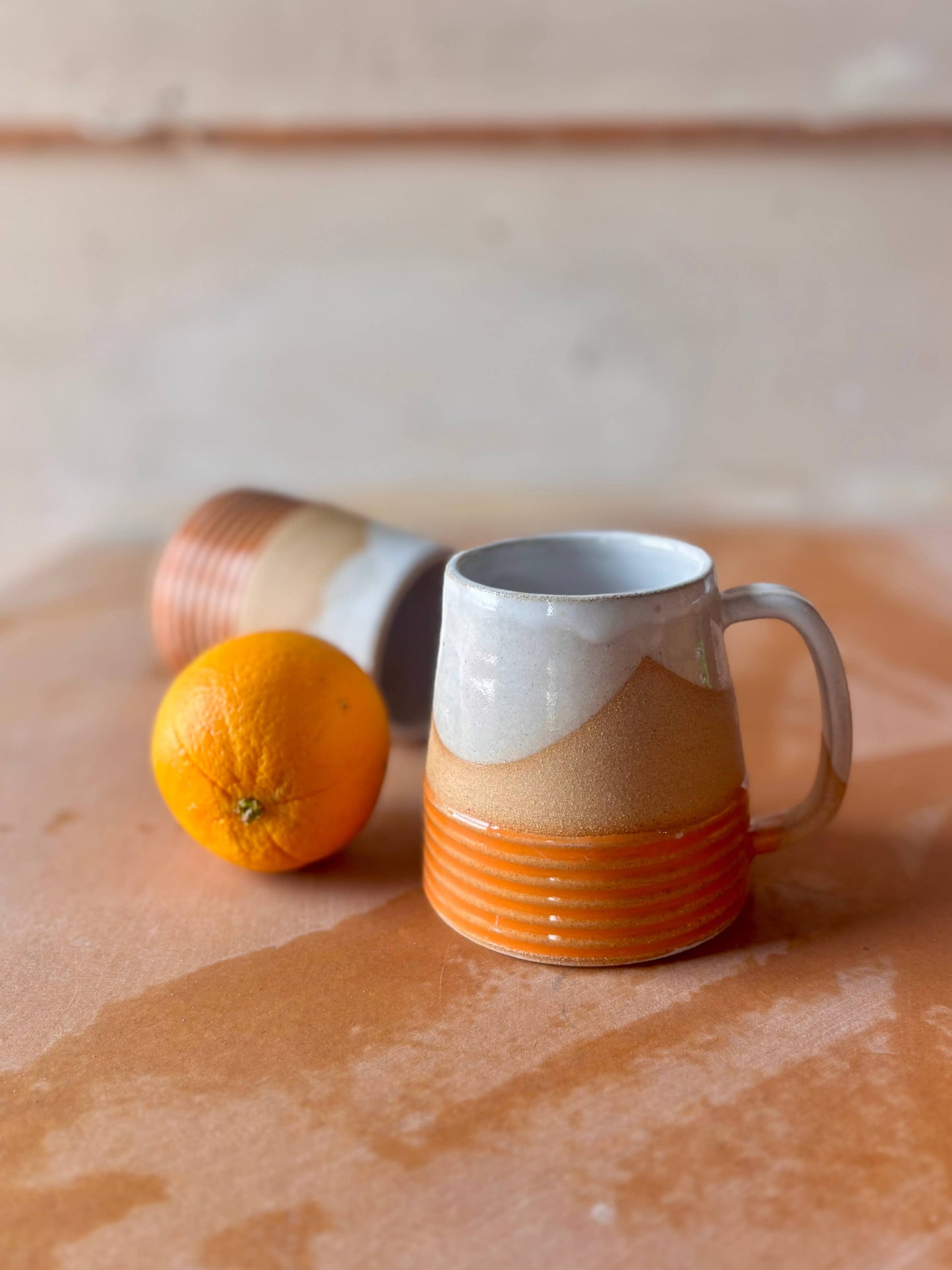 Earth Lines Mug - Handmade Ceramic