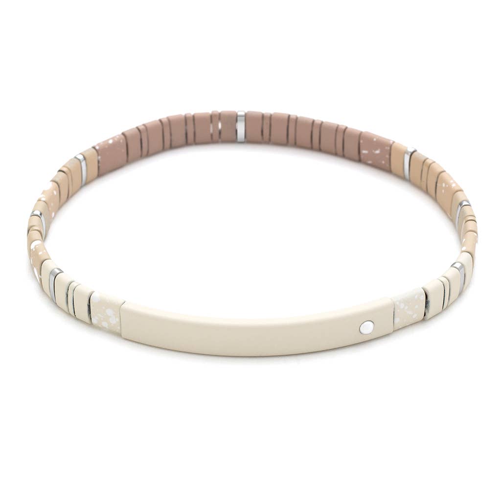Good Karma Ombre Bracelet - Joy & Kindness Ivory/Silver
