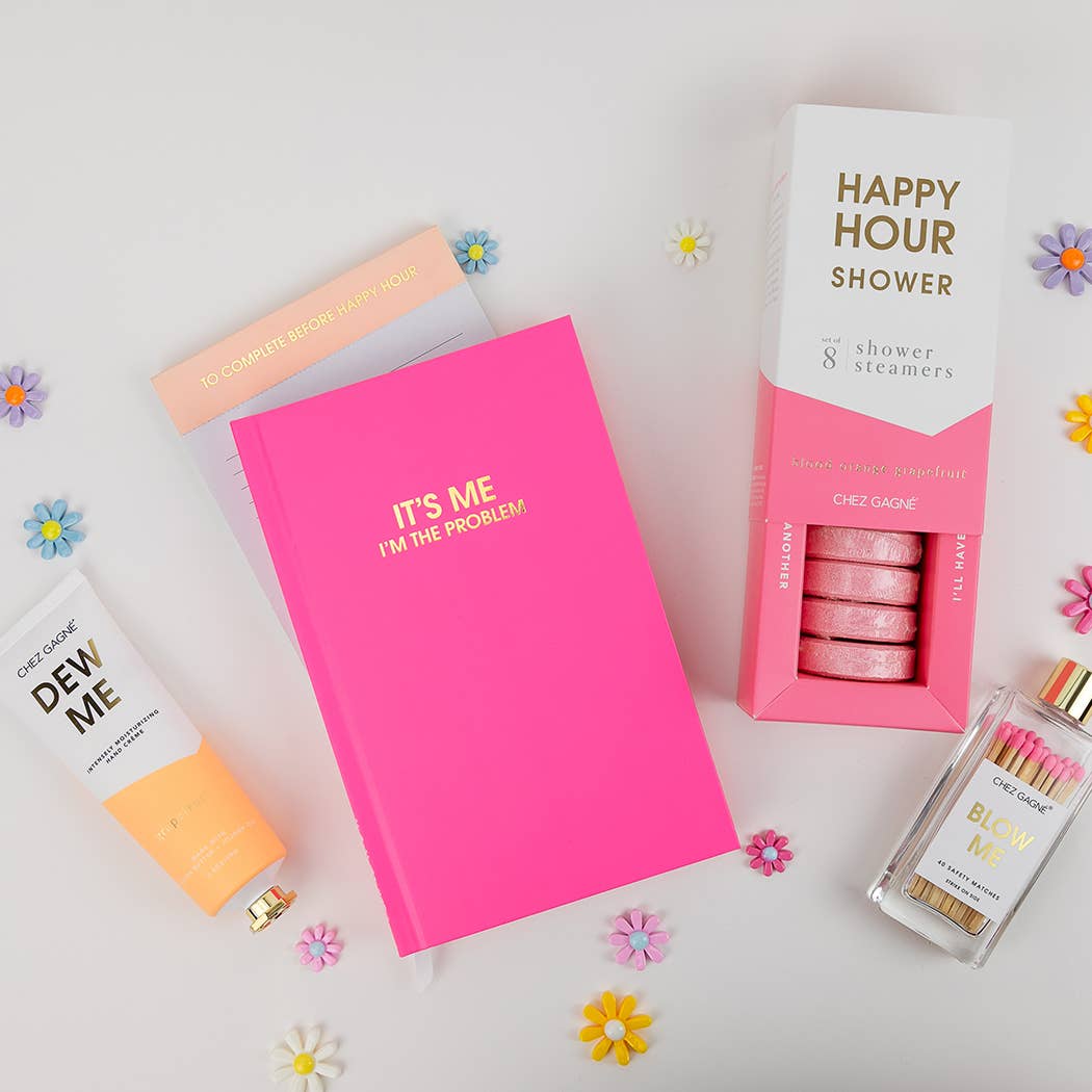 To Complete Before Happy Hour - Lined Notepad  - Sunset Pink - 65 perforated pages - 5x8